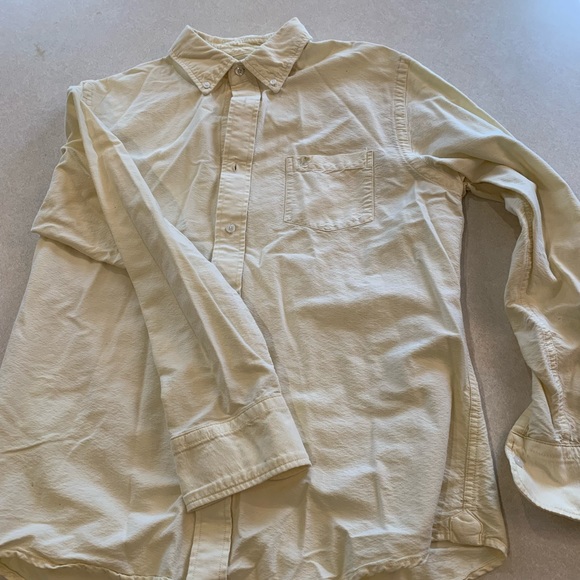 Mossimo Yellow Casual Button-Down Shirt - Picture 1 of 5